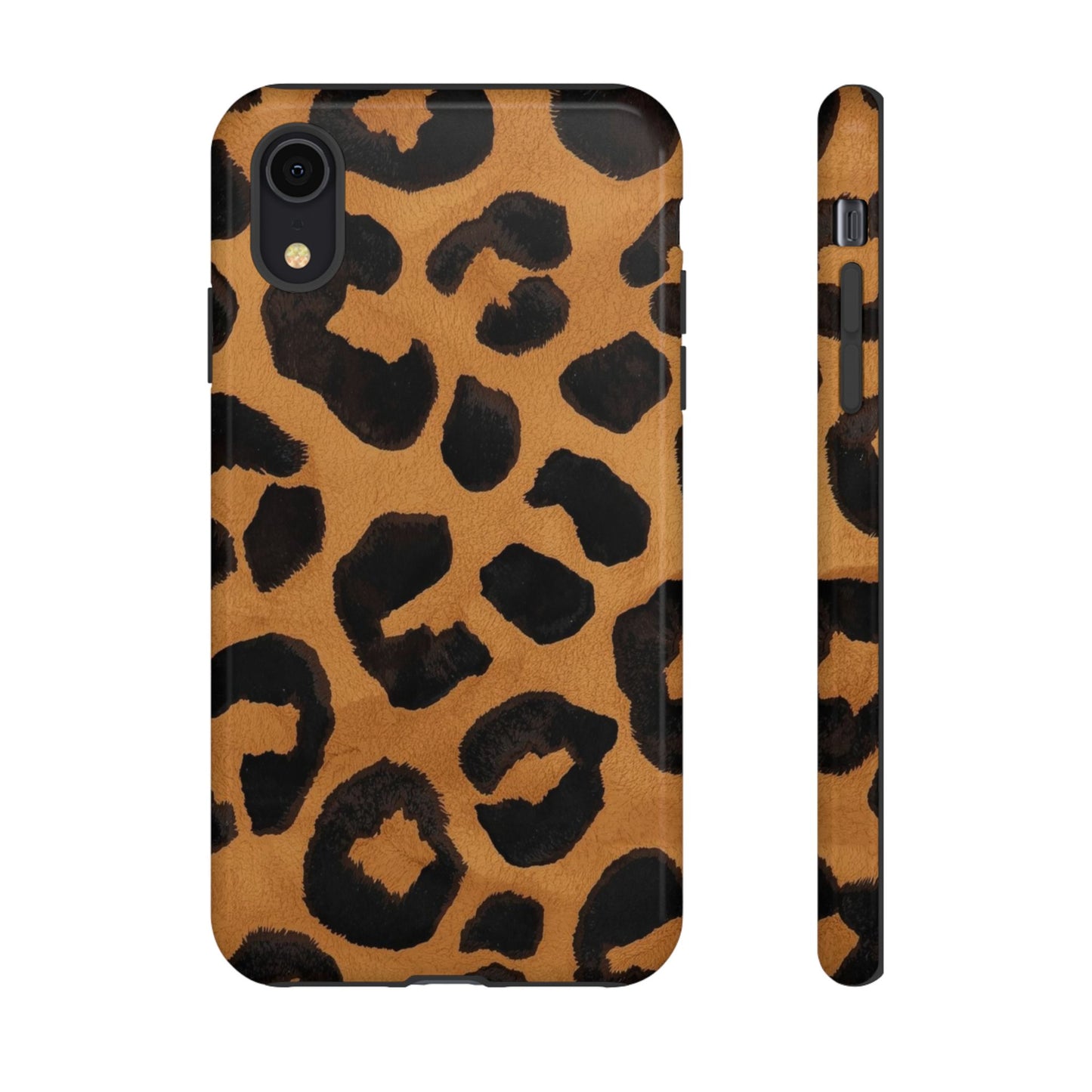 Leopard Print Tough Phone Case — Protective Animal Print iPhone Case