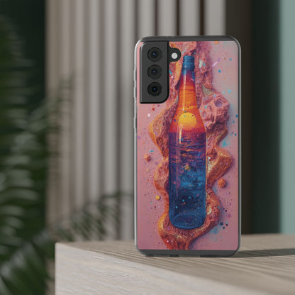 Phone Case — Surreal Sunset Bottle Art Flexible Protective Cover