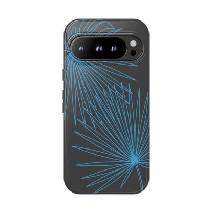 Blue Dandelion Burst Tough Phone Case — Protective Floral iPhone Cover