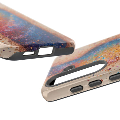 Galaxy Bottle Tough Phone Case — Colorful Nebula Splash iPhone Cover