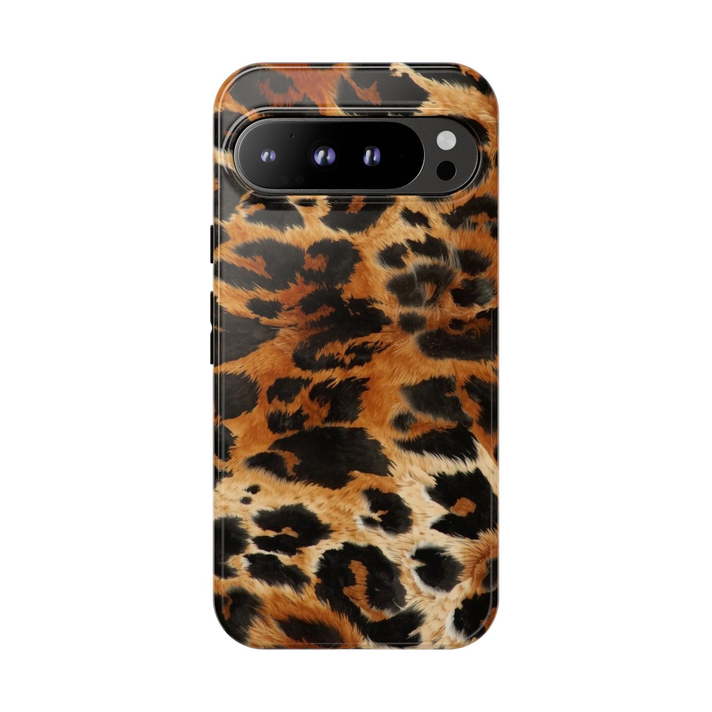 Leopard Print Tough Phone Case – Rugged Protective iPhone Cover