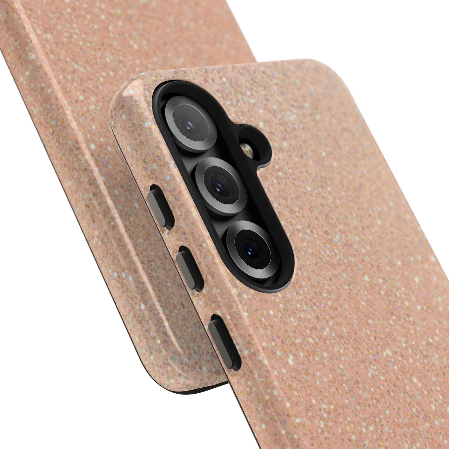 Glitter Rose Gold Tough Phone Case — Sparkling Protective iPhone Cover
