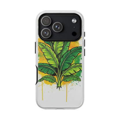 Tropical Banana Leaf Phone Case — Vibrant Green Plant Protector