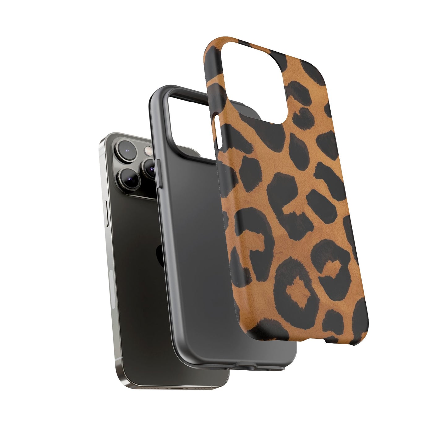 Leopard Print Tough Phone Case — Protective Animal Print iPhone Case