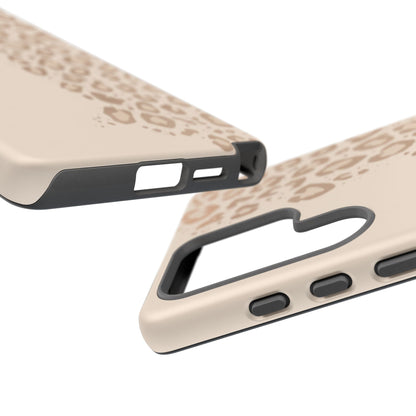 Phone Case – Beige Leopard Print Protective Cover