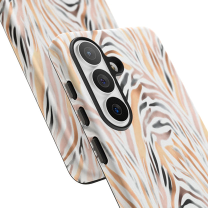Tough Case — Neutral Watercolor Tiger Stripe Phone Case