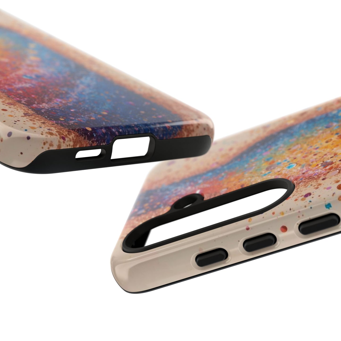 Galaxy Bottle Tough Phone Case — Colorful Nebula Splash iPhone Cover