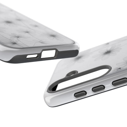 Tough Case — Black & White Floral Tough Phone Case