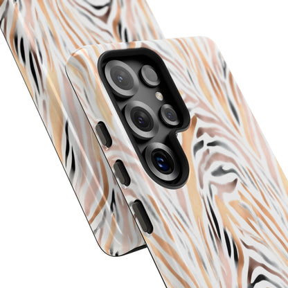 Tough Case — Neutral Watercolor Tiger Stripe Phone Case