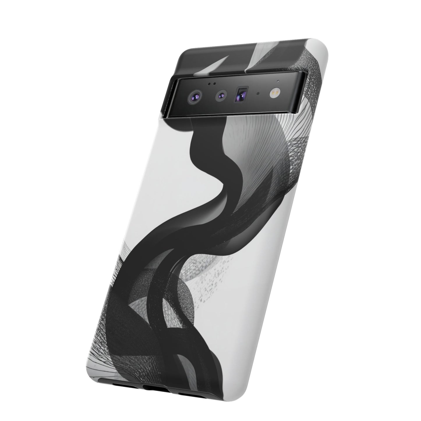 Phone Case — Monochrome Abstract Protective Cover