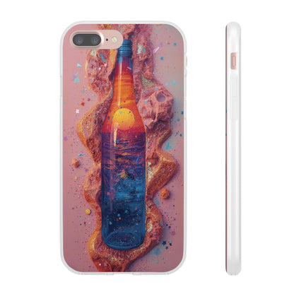 Phone Case — Surreal Sunset Bottle Art Flexible Protective Cover