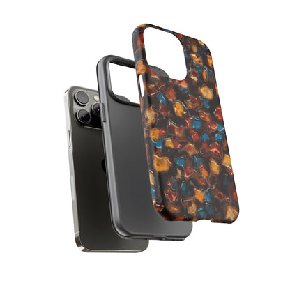 Phone Case - Amber Tortoiseshell Mosaic Protective Cover