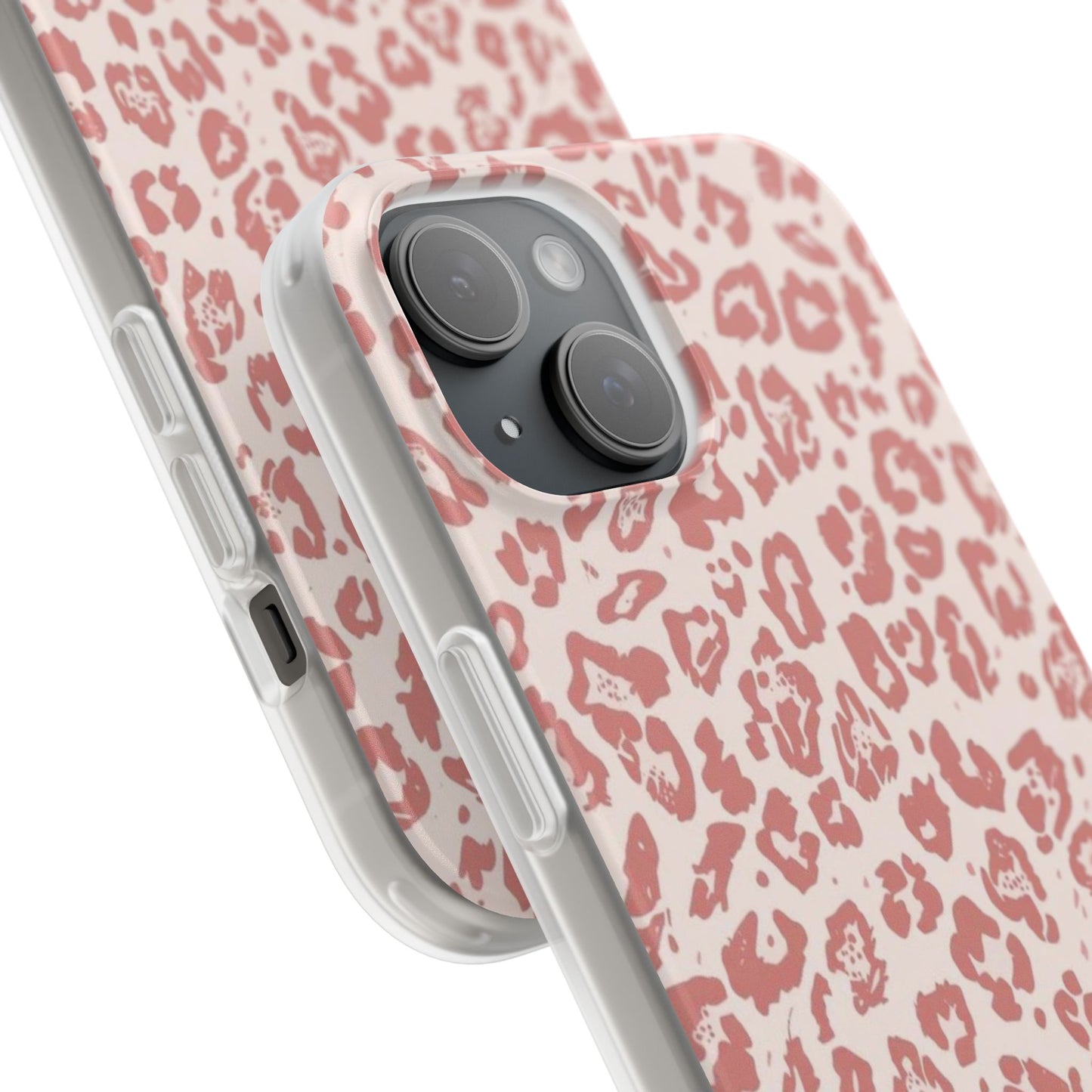 Pink Leopard Print Phone Case – Slim Flexible Protective Cover