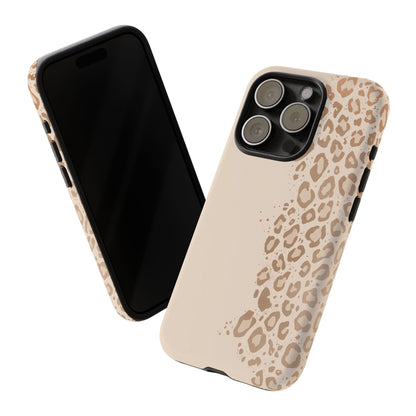 Phone Case – Beige Leopard Print Protective Cover