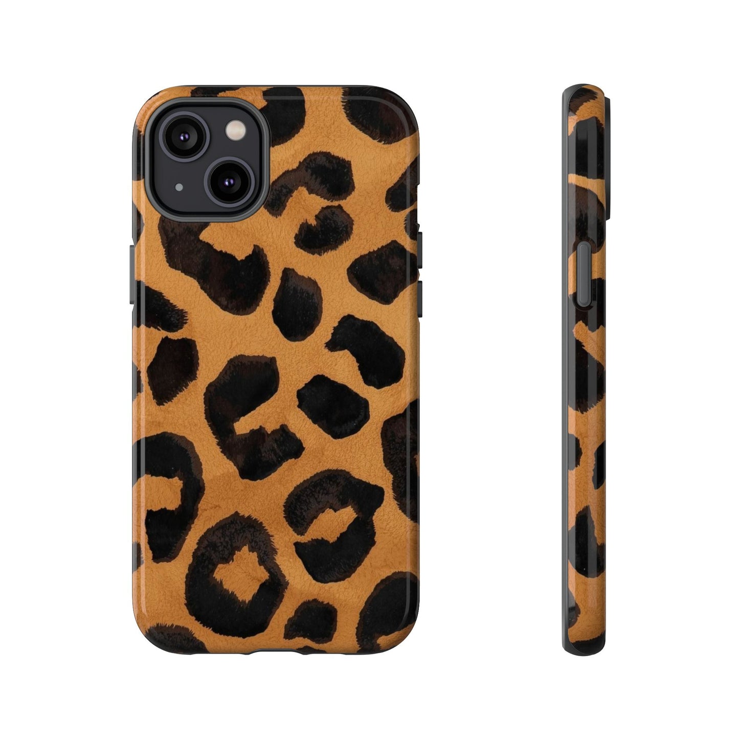 Leopard Print Tough Phone Case — Protective Animal Print iPhone Case