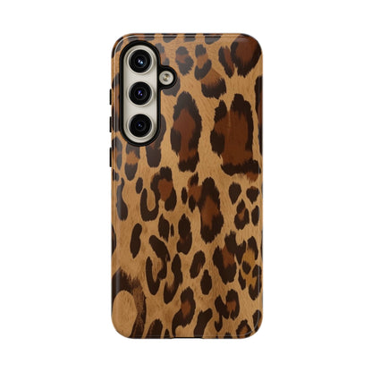 Leopard Print Tough Phone Case — Durable Animal Print Protective Cover