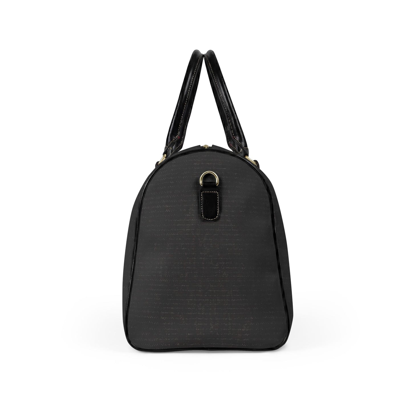 Classic Leather Travel Bag — Black Duffel Weekend Holdall