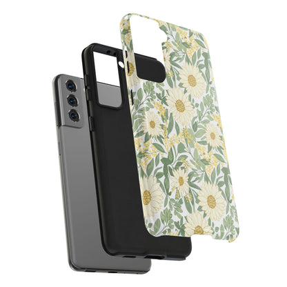 Daisy Meadow Tough Phone Case — Floral Protective Phone Cover