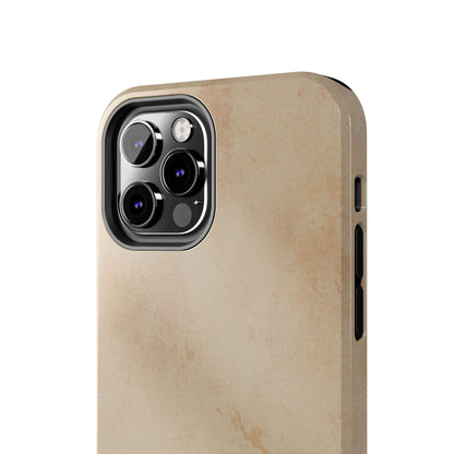 Tough Phone Case — Vintage Beige Marble Protective Phone Cover