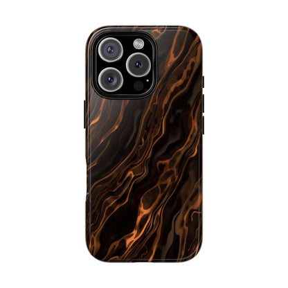 Copper Swirl Phone Case — Tough Protective iPhone Cover