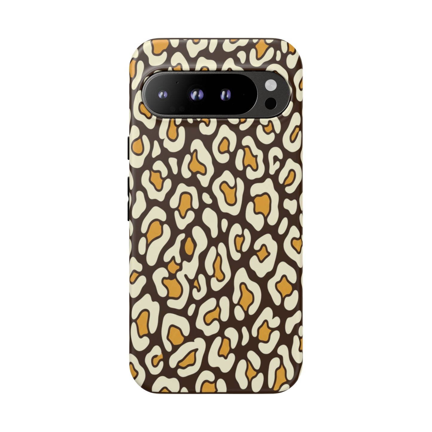 Leopard Print Tough Phone Case — Durable Protective iPhone Cover