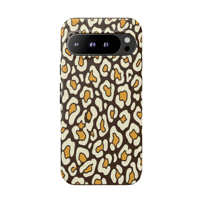 Leopard Print Tough Phone Case — Durable Protective iPhone Cover