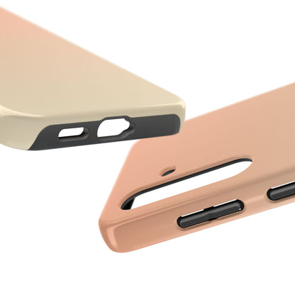 Gradient Tough Phone Case — Peach Ombre Protective Cover