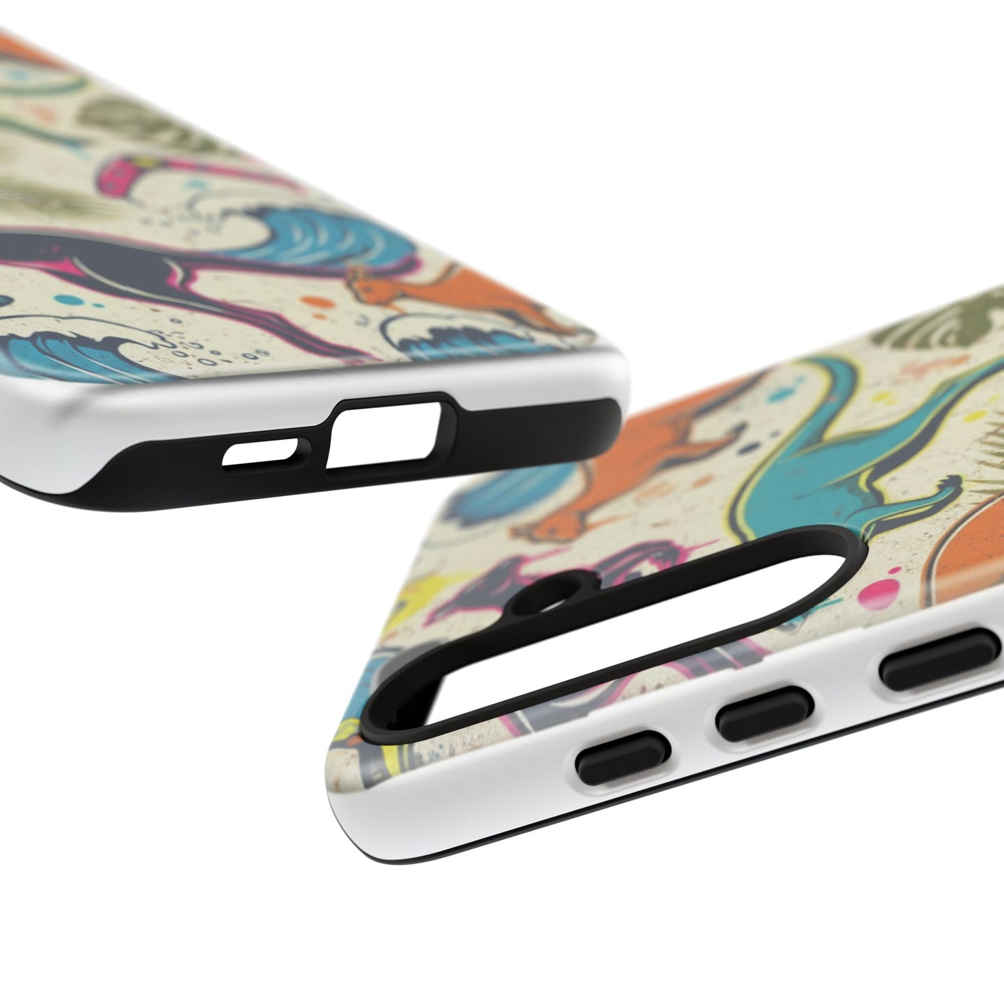 Tough Cases — Colorful Surfing Kangaroo Phone Case