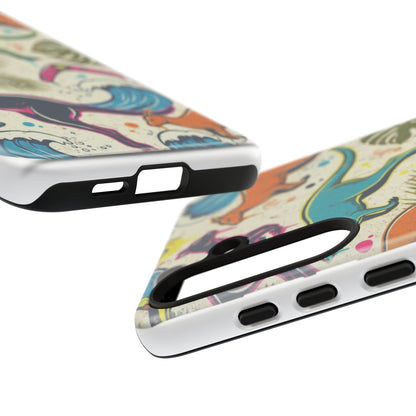 Tough Cases — Colorful Surfing Kangaroo Phone Case