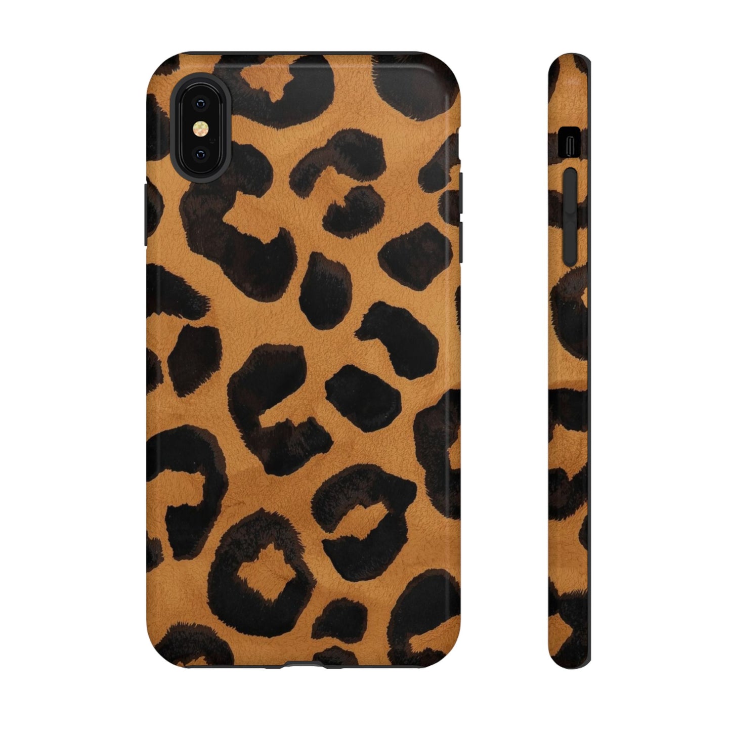 Leopard Print Tough Phone Case — Protective Animal Print iPhone Case