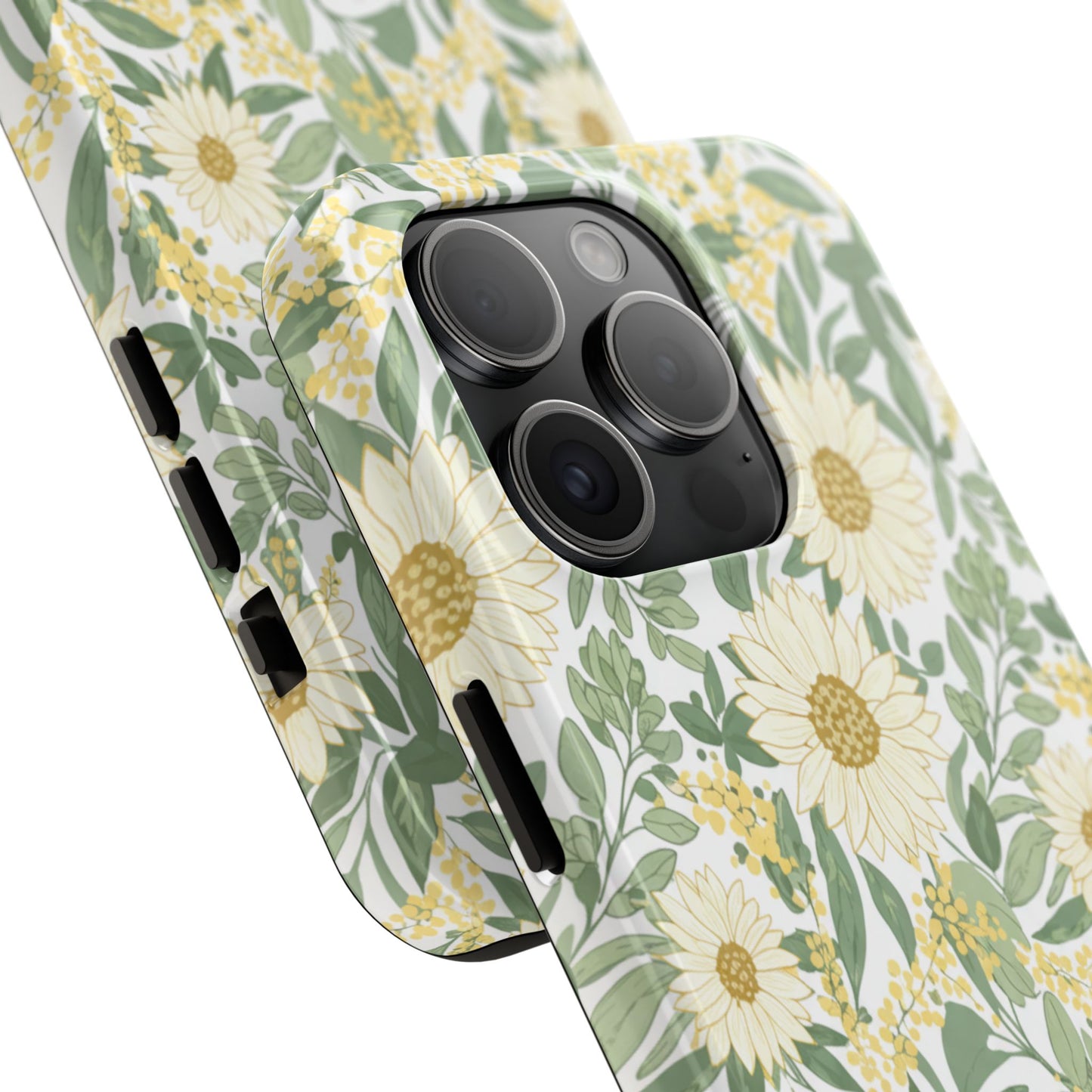Daisy Meadow Tough Phone Case — Floral Protective Phone Cover