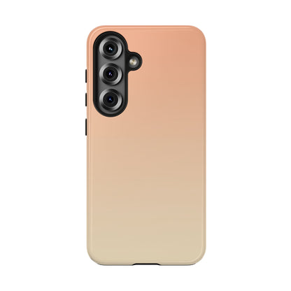 Gradient Tough Phone Case — Peach Ombre Protective Cover