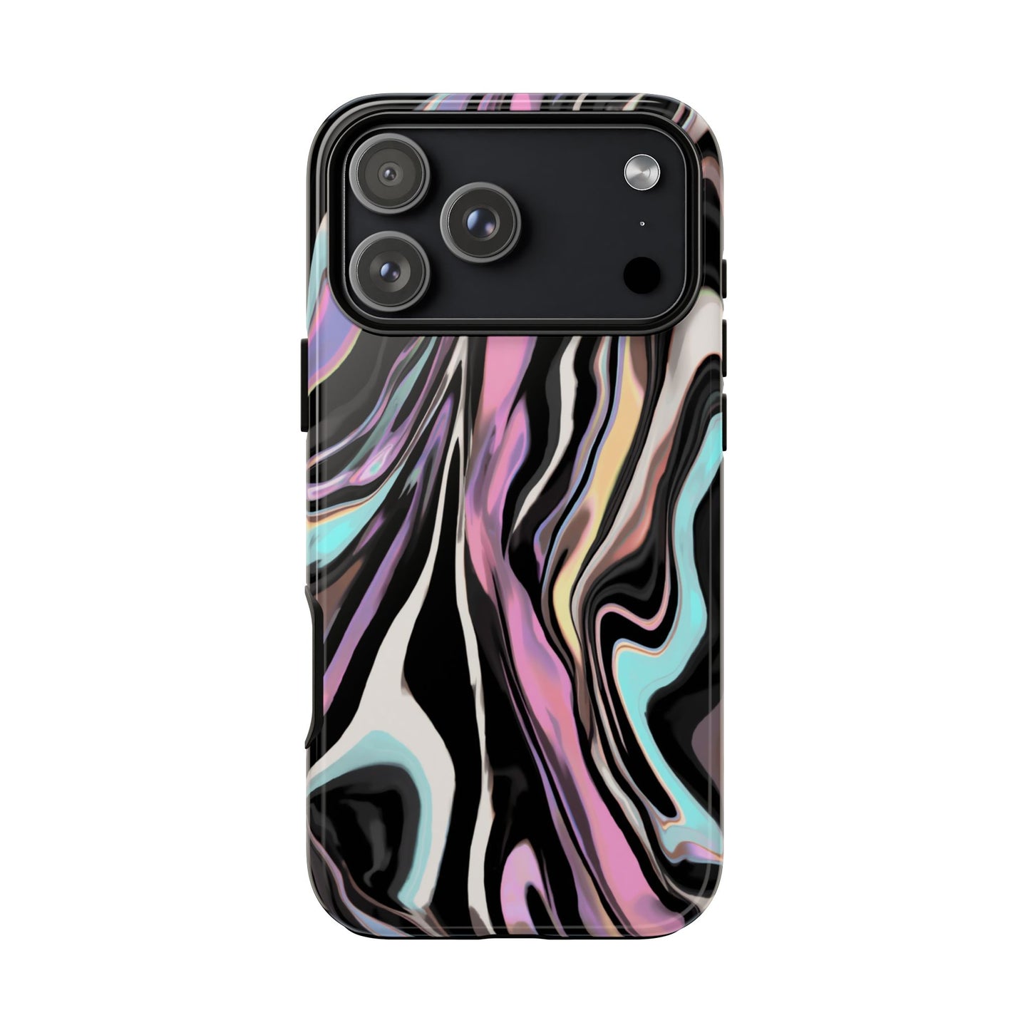 Abstract Marble Tough Phone Case — Pastel Swirl Protective Cover