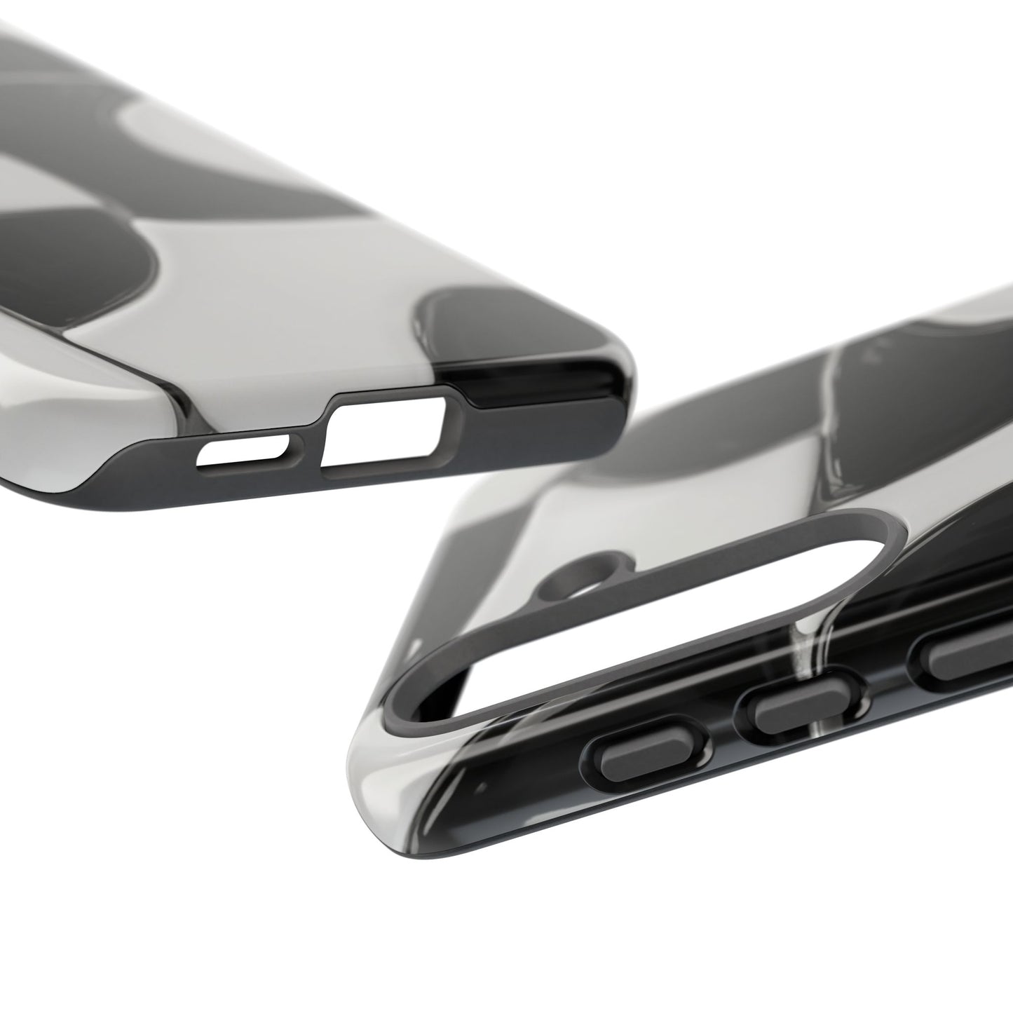 Black & White Abstract Pattern Tough Phone Case