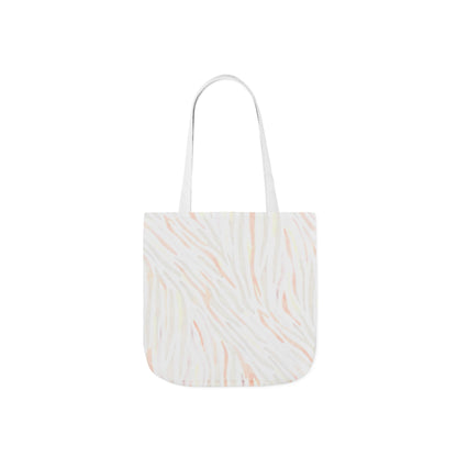 Pastel Zebra Canvas Tote Bag — Lightweight Animal Print Shoulder Tote