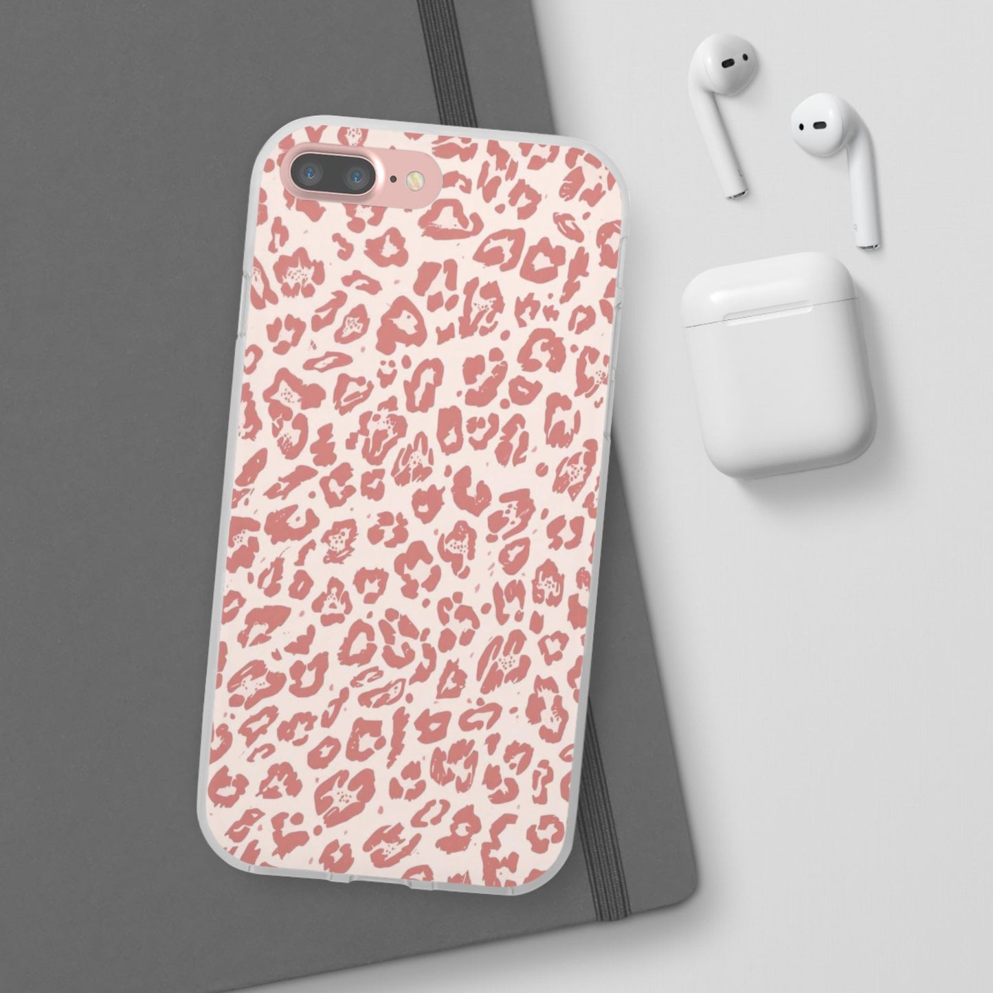 Pink Leopard Print Phone Case – Slim Flexible Protective Cover