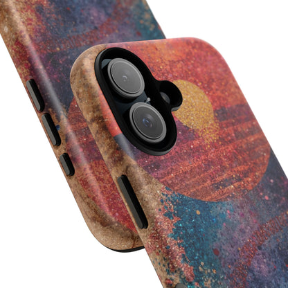 Retro Sunset Tough Phone Case