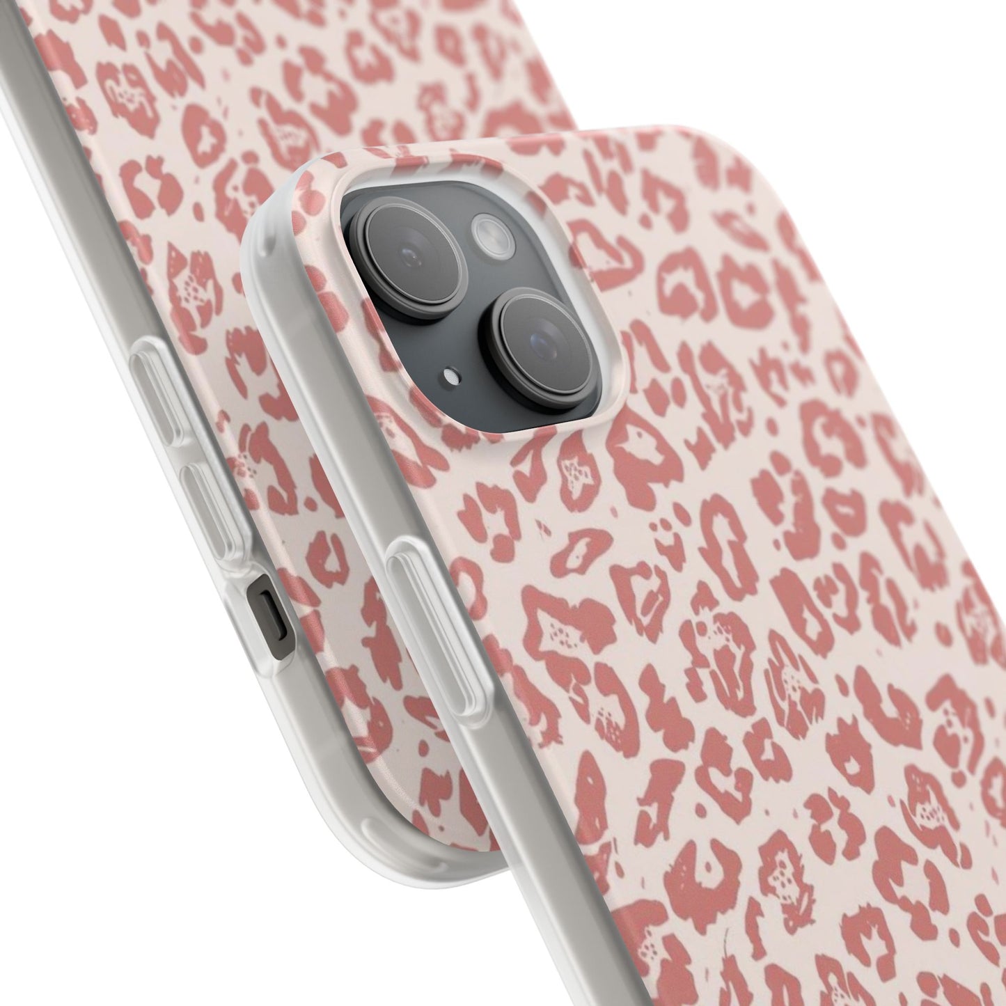 Pink Leopard Print Phone Case – Slim Flexible Protective Cover