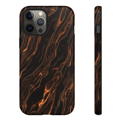 Copper Swirl Phone Case — Tough Protective iPhone Cover