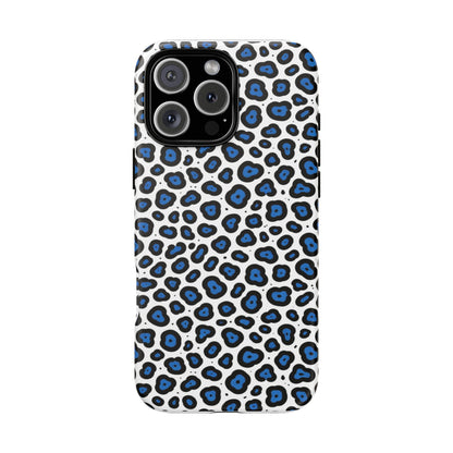 Blue Leopard Print Phone Case – Tough Protective Cover