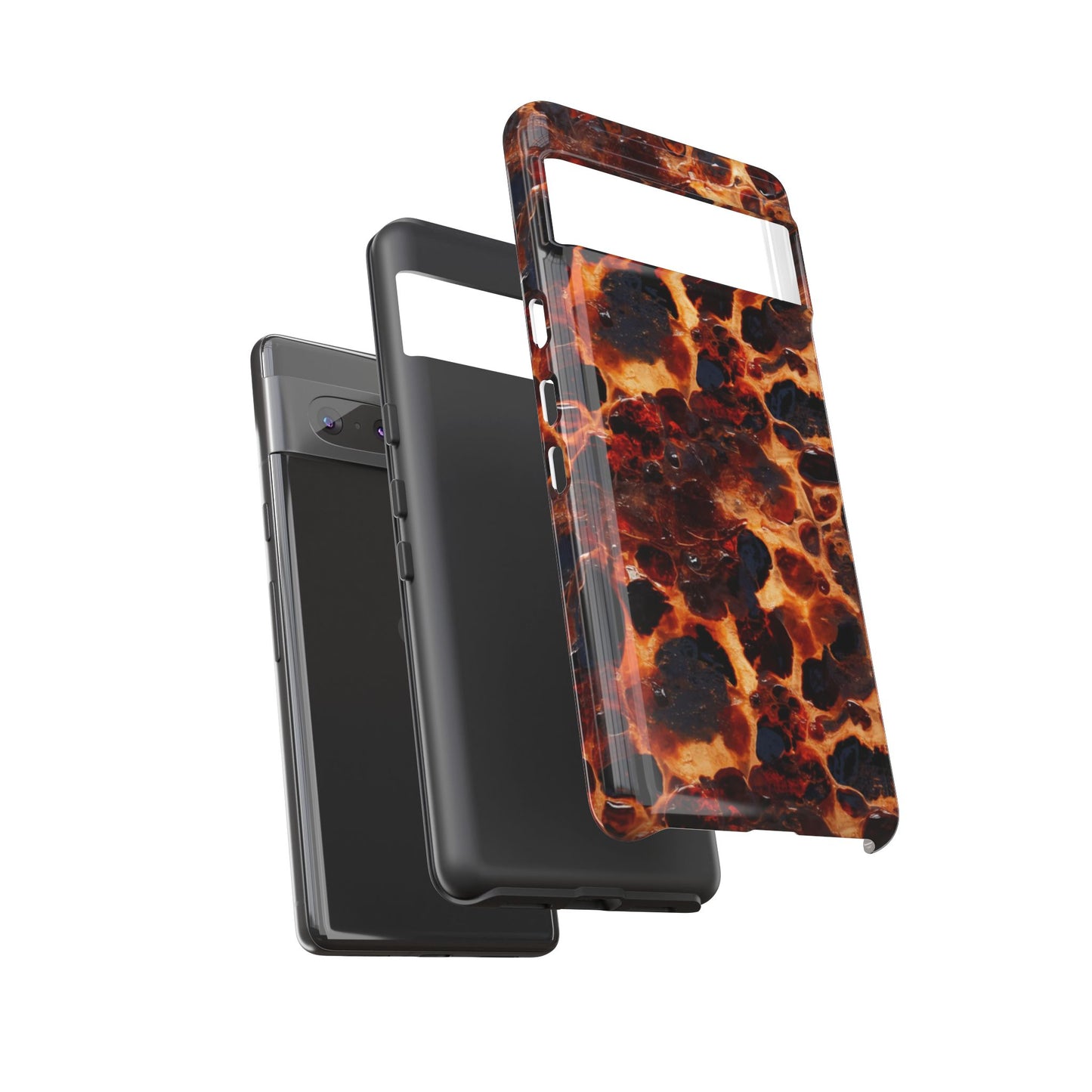 Tortoiseshell Phone Case — Protective iPhone Cover with Classic Amber Pattern