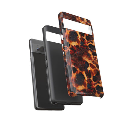 Tortoiseshell Phone Case — Protective iPhone Cover with Classic Amber Pattern