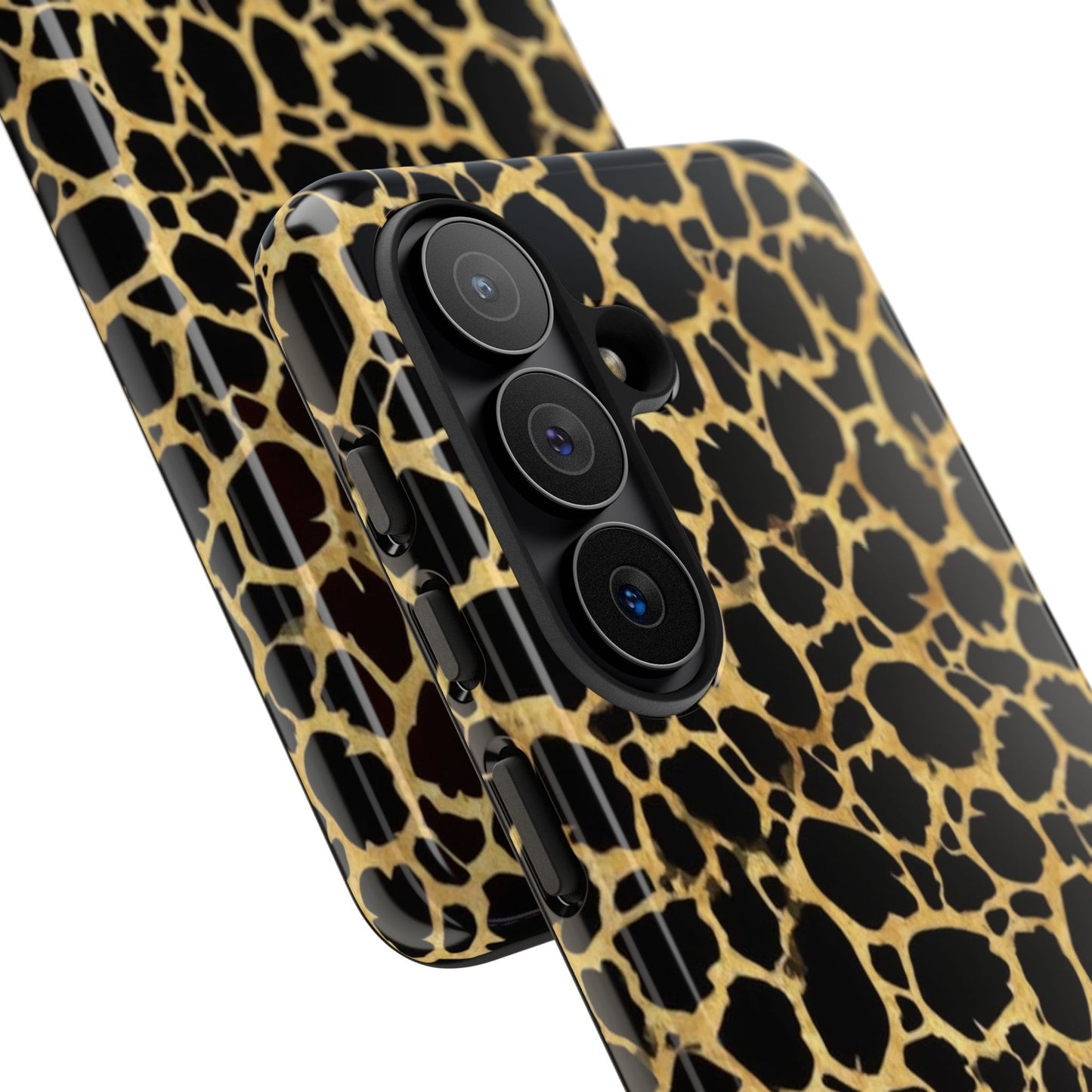 Giraffe Print Tough Phone Case — Durable Leopard-Style Protective Cover