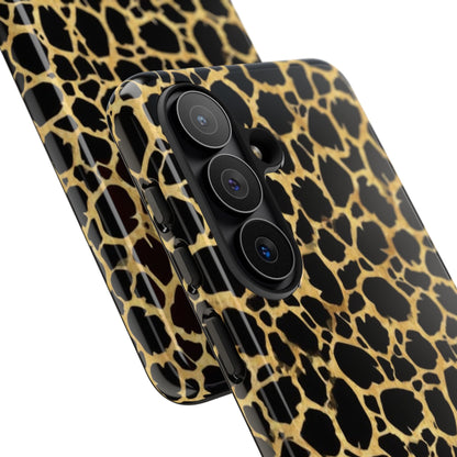 Giraffe Print Tough Phone Case — Durable Leopard-Style Protective Cover