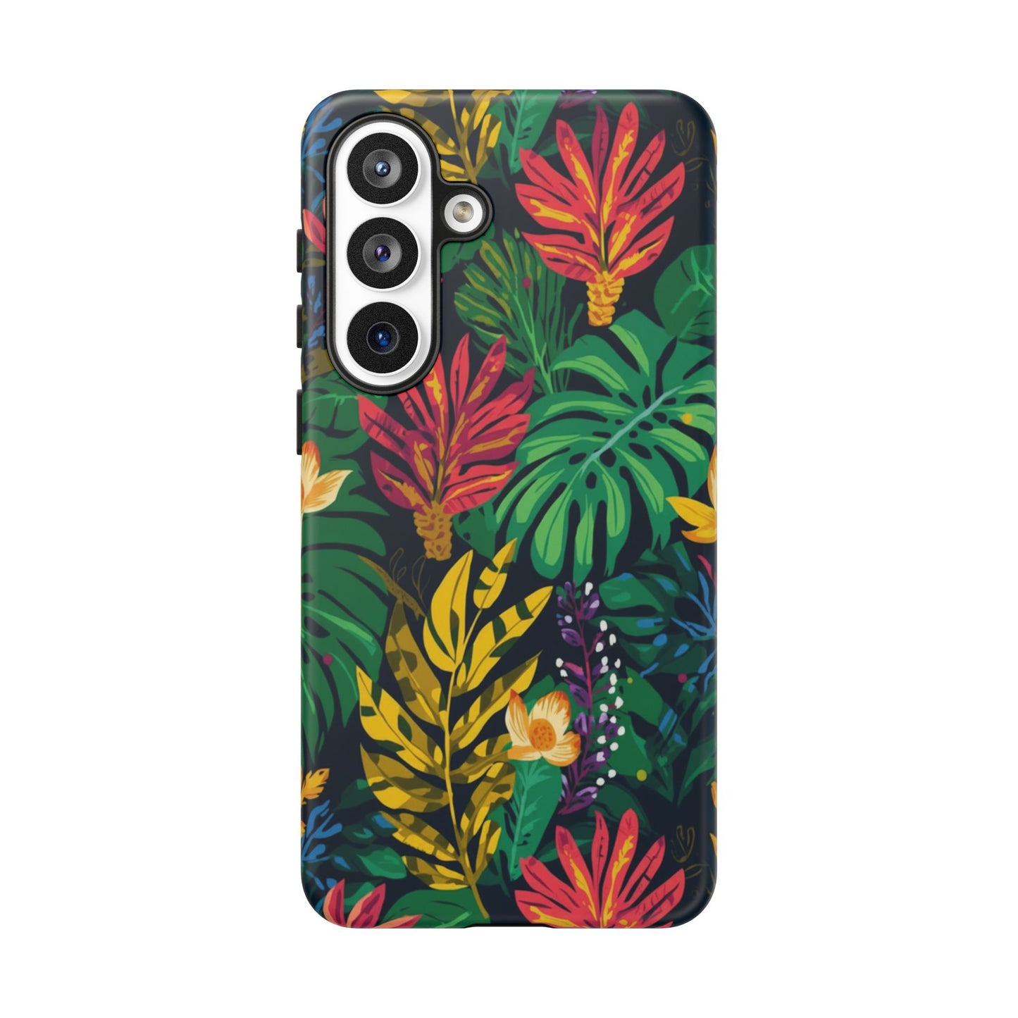 Tropical Floral Phone Case — Vibrant Jungle Leaf Protective Cover