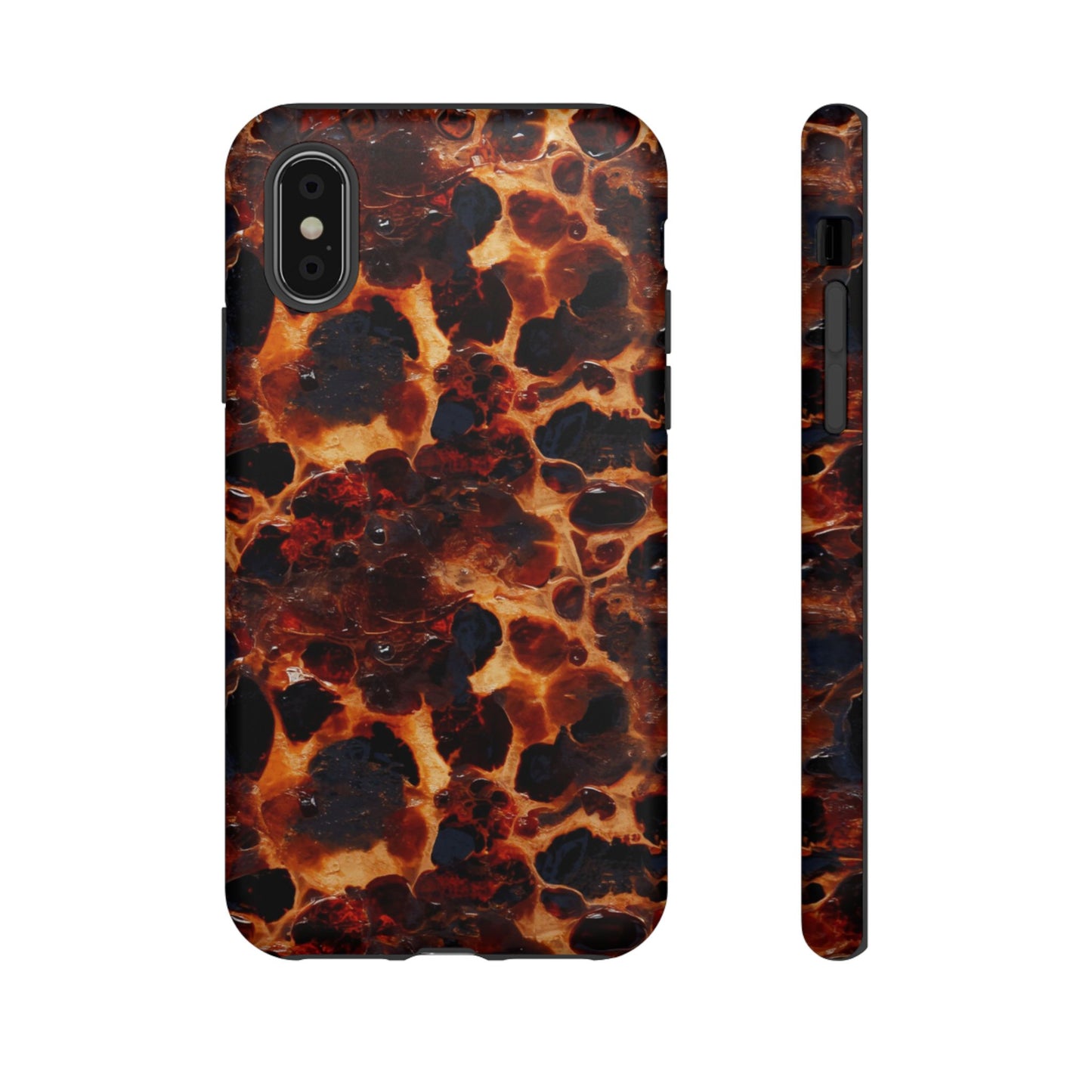 Tortoiseshell Phone Case — Protective iPhone Cover with Classic Amber Pattern