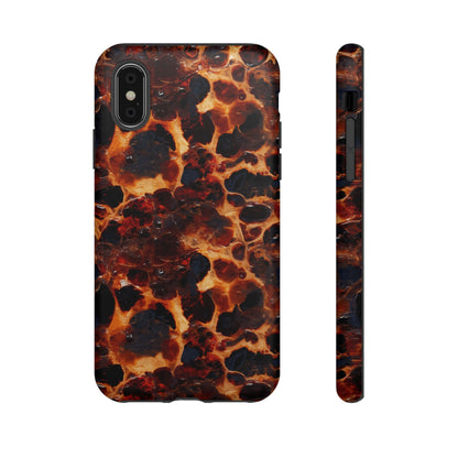 Tortoiseshell Phone Case — Protective iPhone Cover with Classic Amber Pattern