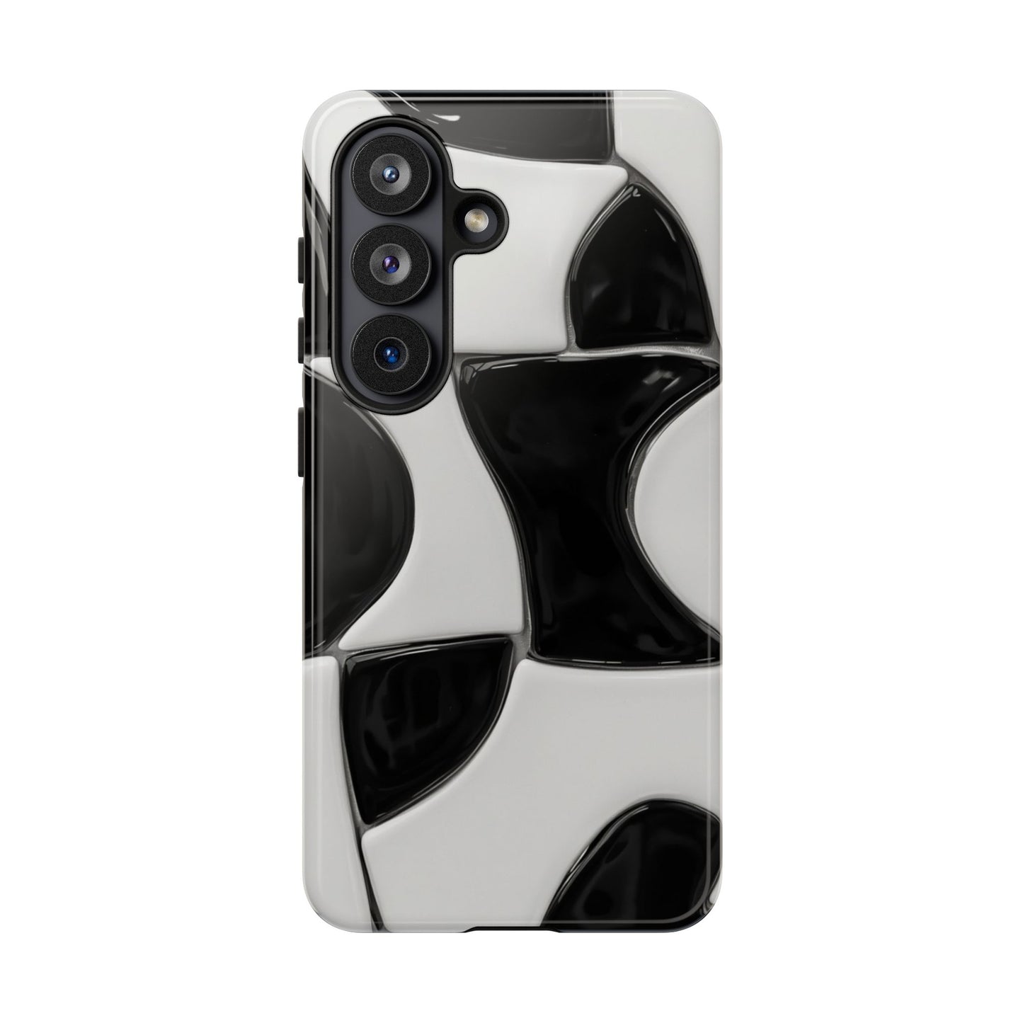 Black & White Abstract Pattern Tough Phone Case