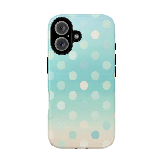 Abstract Palm Tough Phone Case — Minimal Coastal Blue Protective Cover