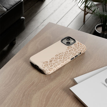 Phone Case – Beige Leopard Print Protective Cover